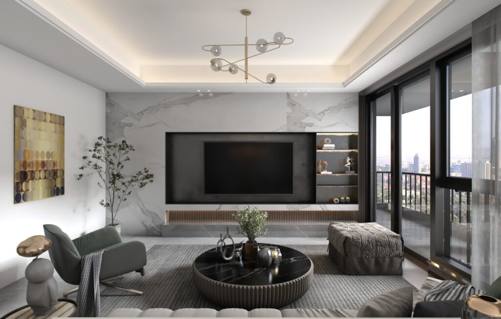 Elegant Living Area - Meraki